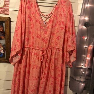 Kimono sleeve Floral Dress